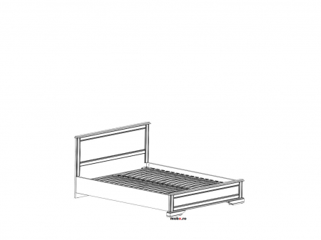 Stylius, PAT 160 cu lada depozitare si suport saltea rabatabil , front MDF culoare pin siberian, 171/209/(39-100) cm. [2]