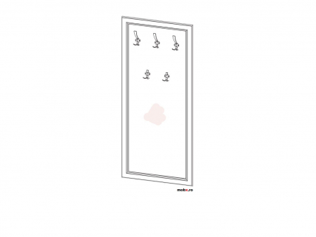 Stylius WIE70 Placa cuier, front MDF culoare pin siberian, 71/3/160 cm. [1]