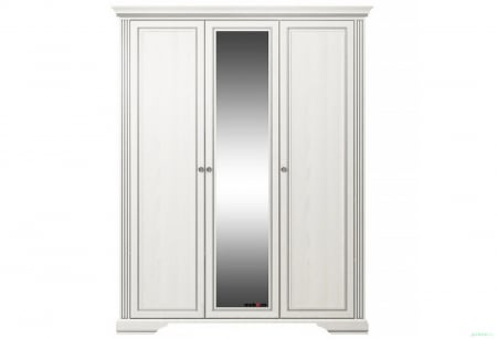 White, Dulap D3U1O, front MDF culoare frasin alb + pin argintiu, 176/64/221cm. [4]