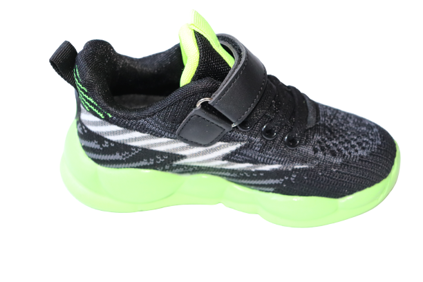 Pantofi Sport copii Negru&Verde [2]