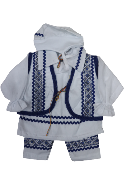 Costum National alb cu tematica traditionala bleumarin [1]