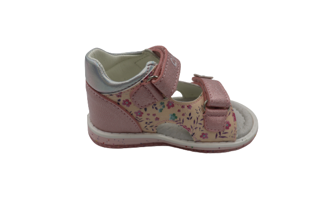 Sandale Copii Roz Cu Floare Si Sclipici [3]
