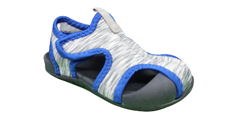 Sandale Copii din Material Gri&Albastru [2]