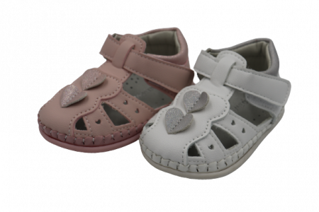 Sandale Copii Bebe Fete Roz/Alb [0]