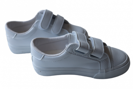 Pantofi Sport Copii Albi din Piele Ecologica [2]
