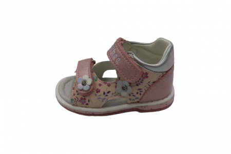 Sandale Copii Roz Cu Floare Si Sclipici [0]