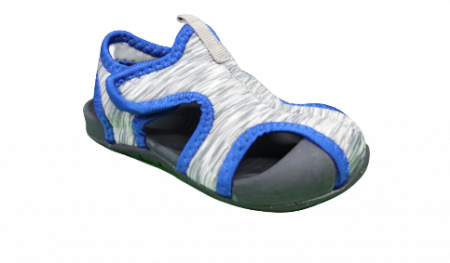 Sandale Copii din Material Gri&Albastru [1]