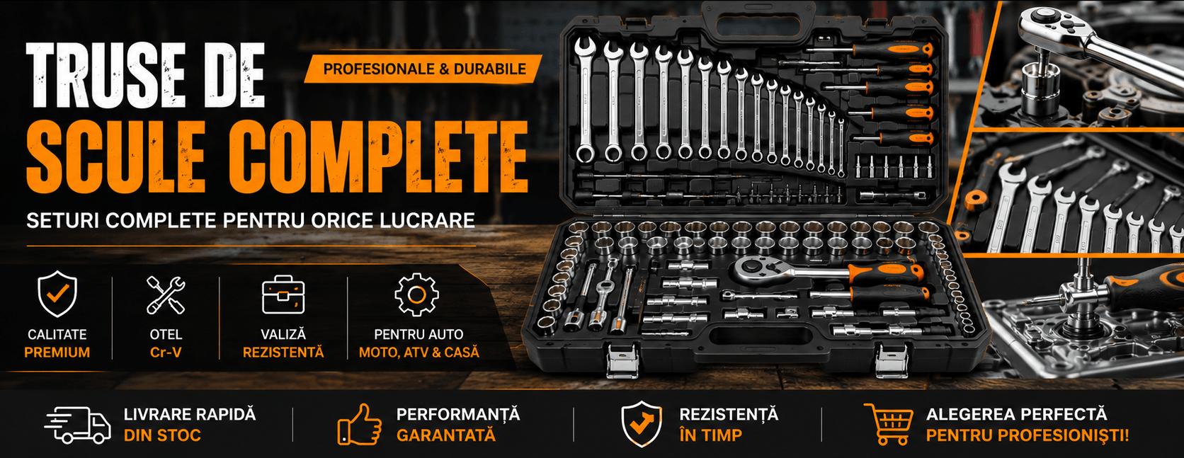 Truse de Scule Complete – Seturi Profesionale de Scule Auto, Moto, ATV, Casă și Service