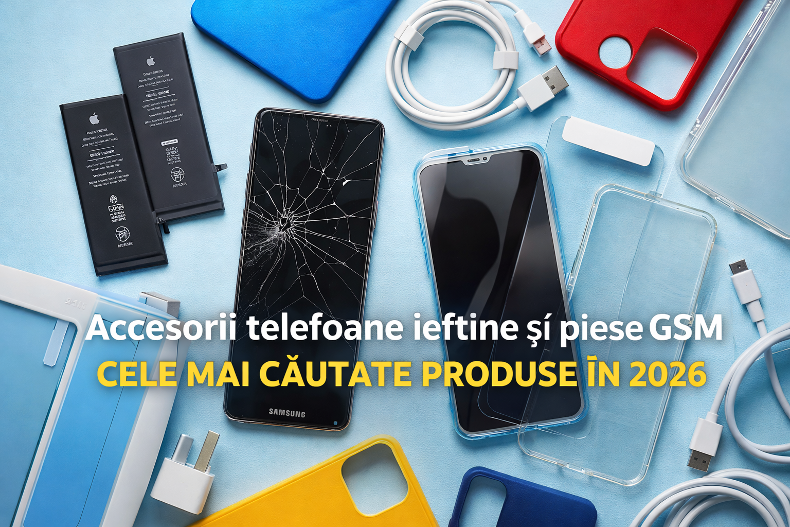 Accesorii telefoane ieftine și piese GSM – cele mai căutate produse în 2026