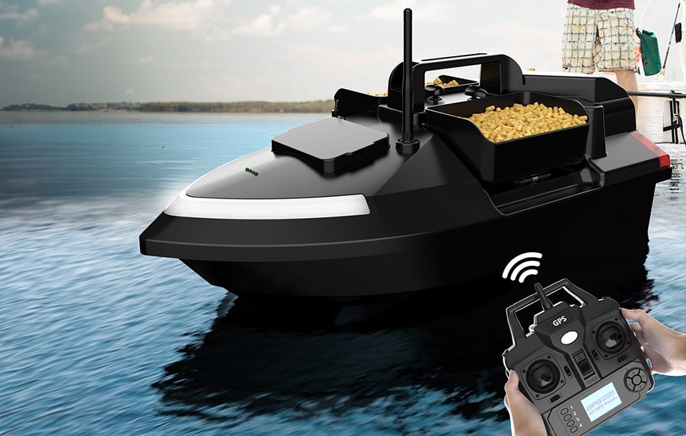 barca momeala cu Telecomandă funcțională cu ecran LCD