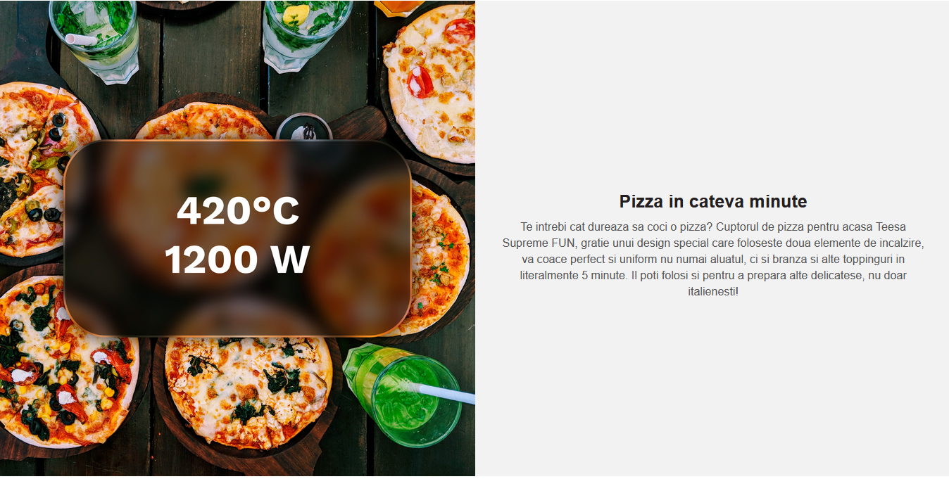 cuptor pizza acasa, premium 