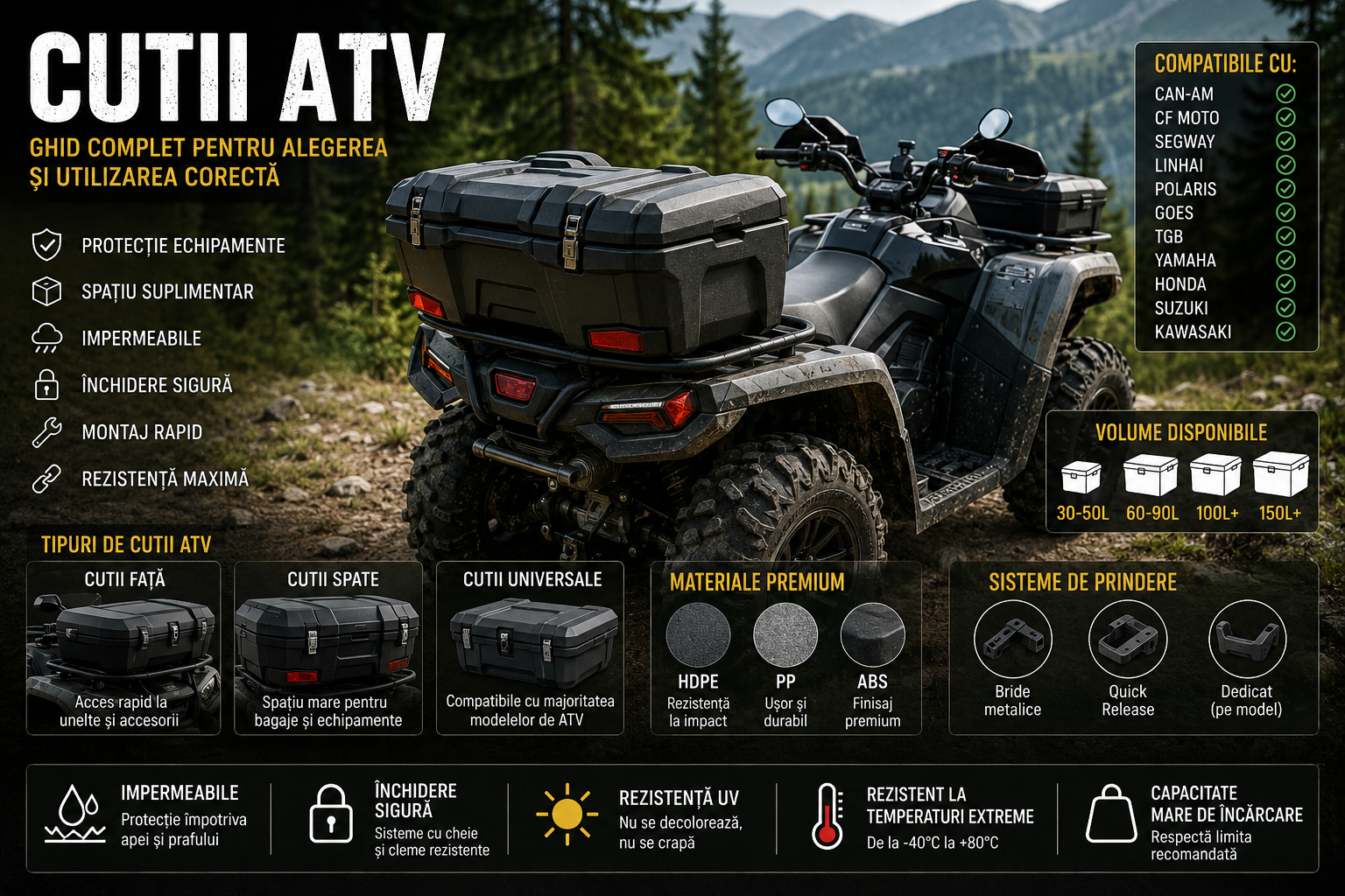 Cutii ATV – Ghid complet pentru alegerea celei mai bune cutii ATV față sau spate