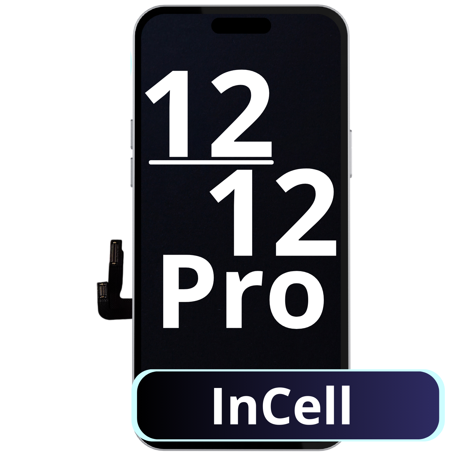 display iphone 12 / 12 pro, vedere din fata