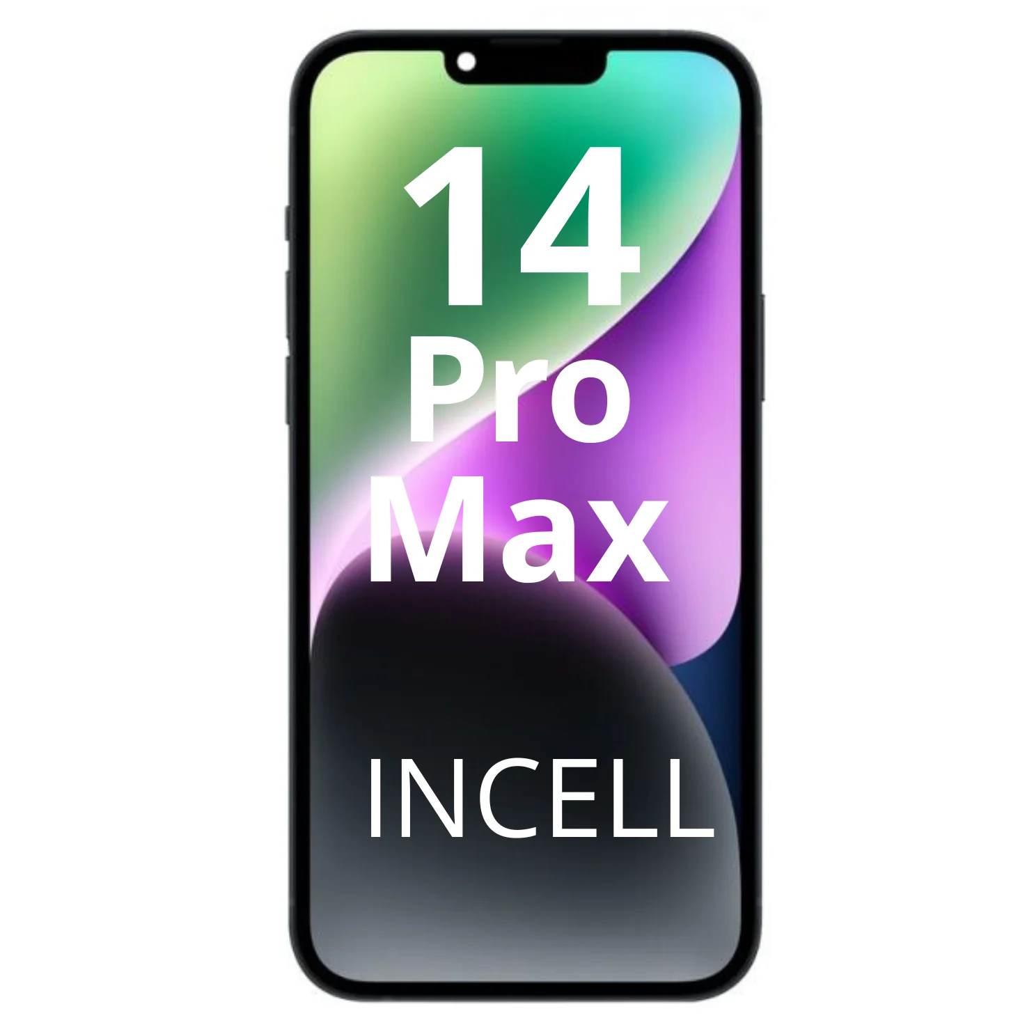 display iphone 14 pro max, vedere din fata