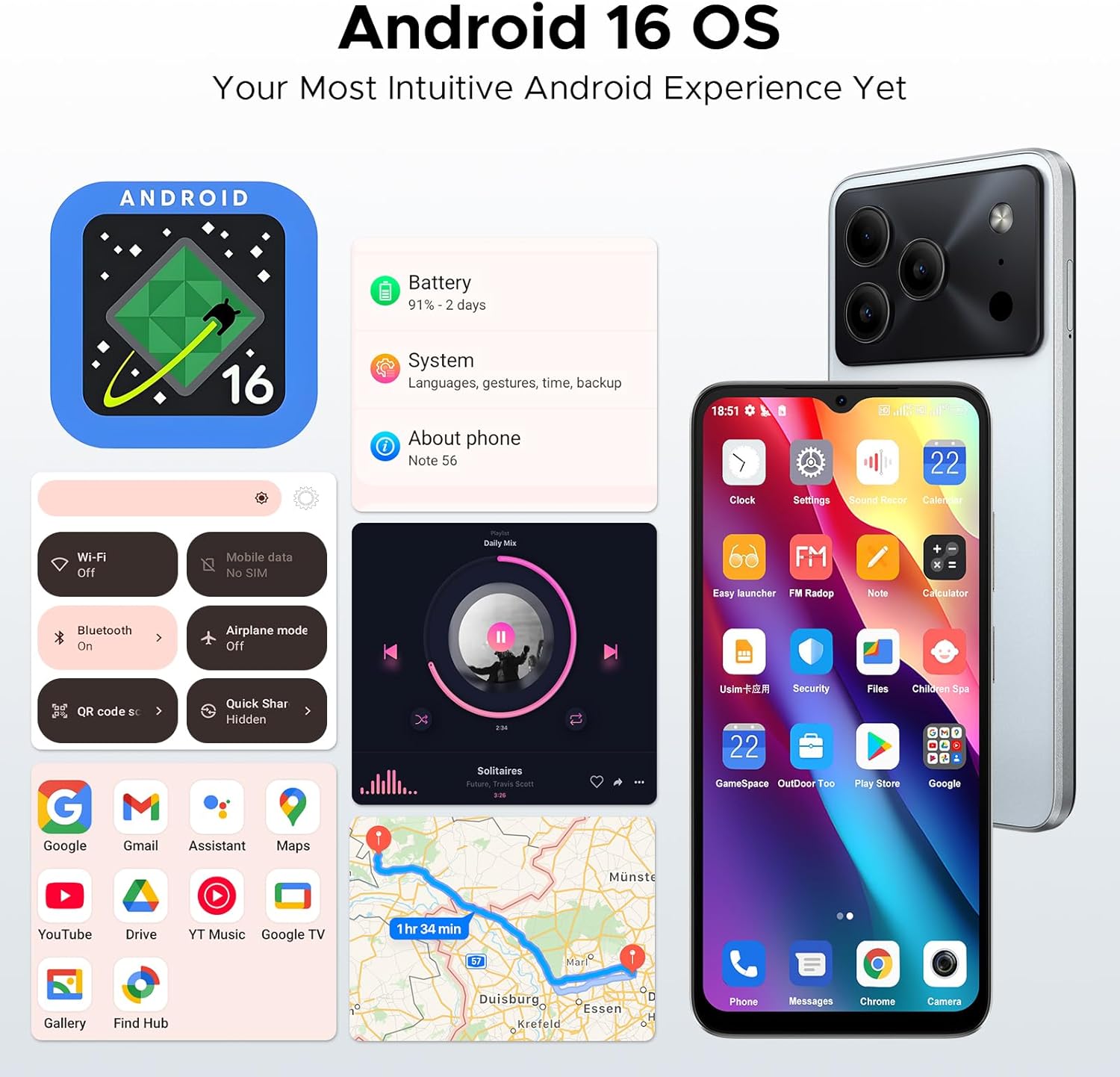 doodge note 56 android 16