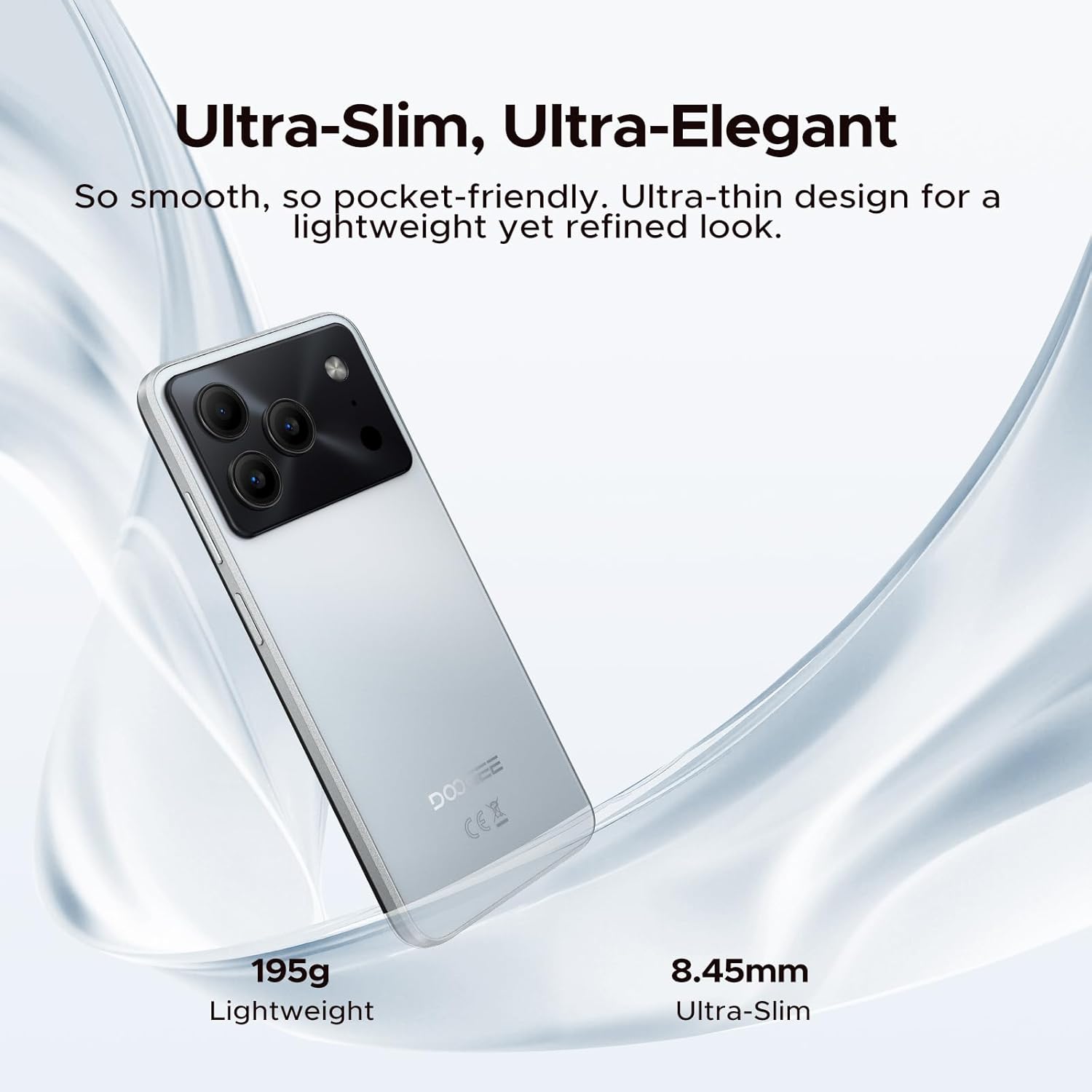 doogee note 56 pro , design subtire