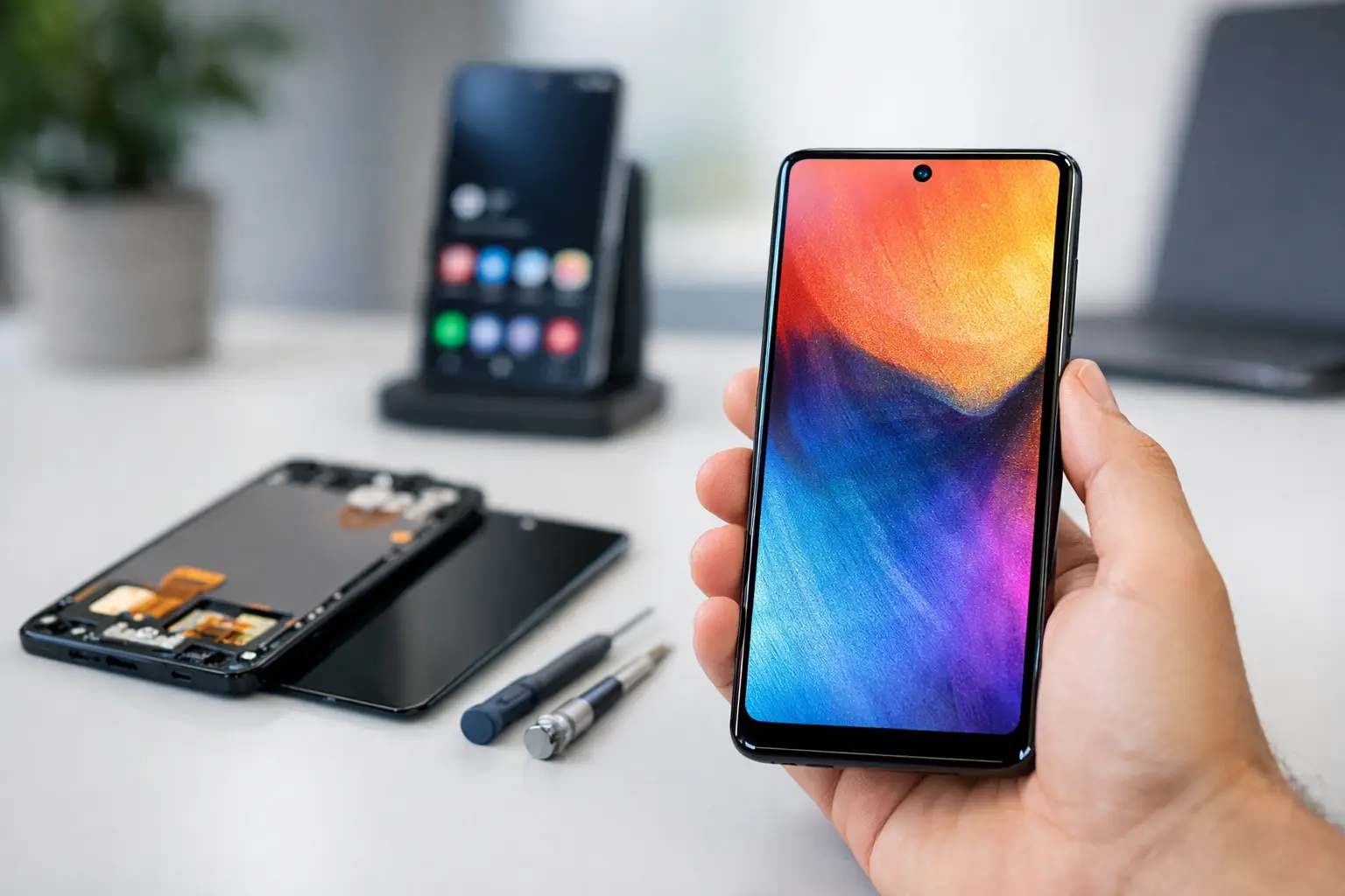 Display telefon Samsung original - merită?