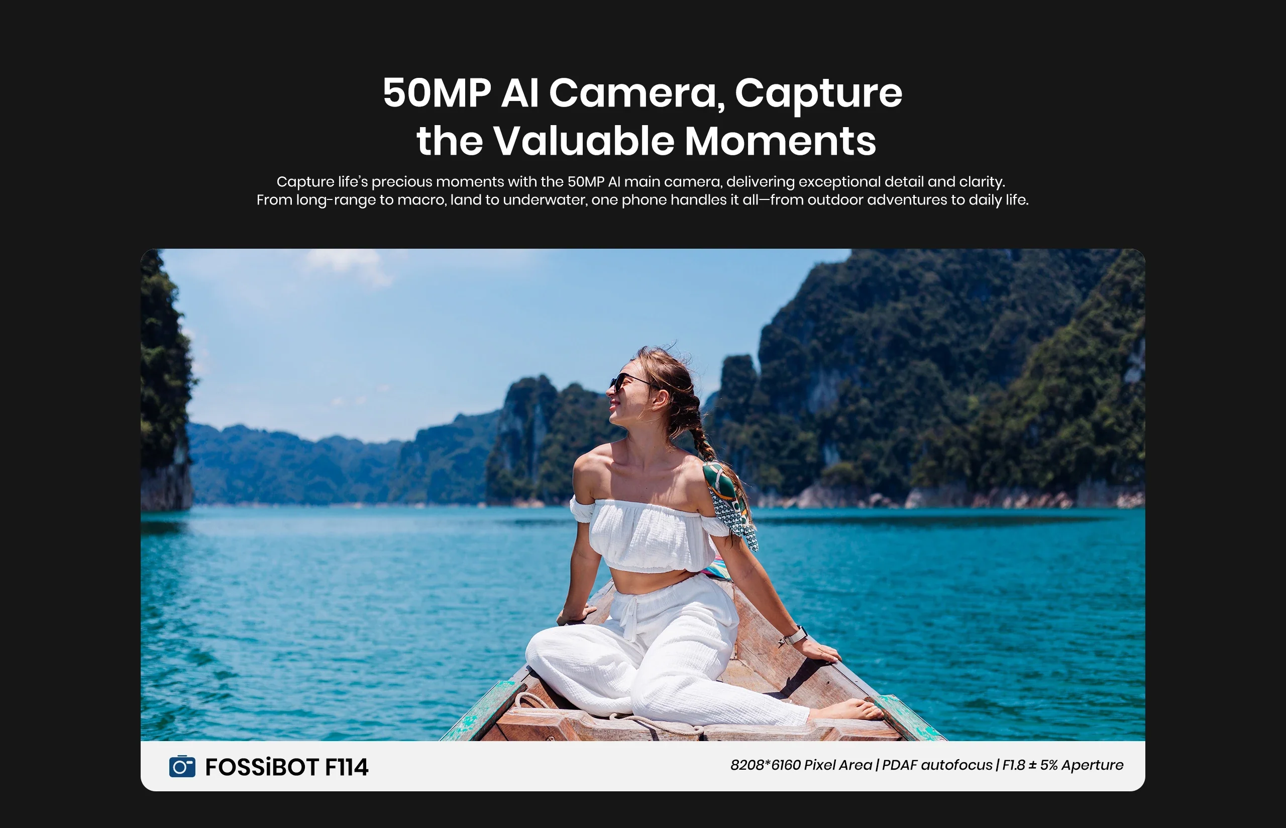 fossibot f106 pro, camera foto