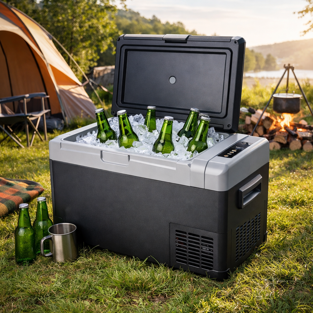 frigider auto, camping, lada frigorifica cu compresor , portabila 