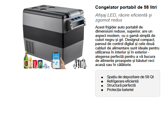 frigider auto cu compresor 55litri 