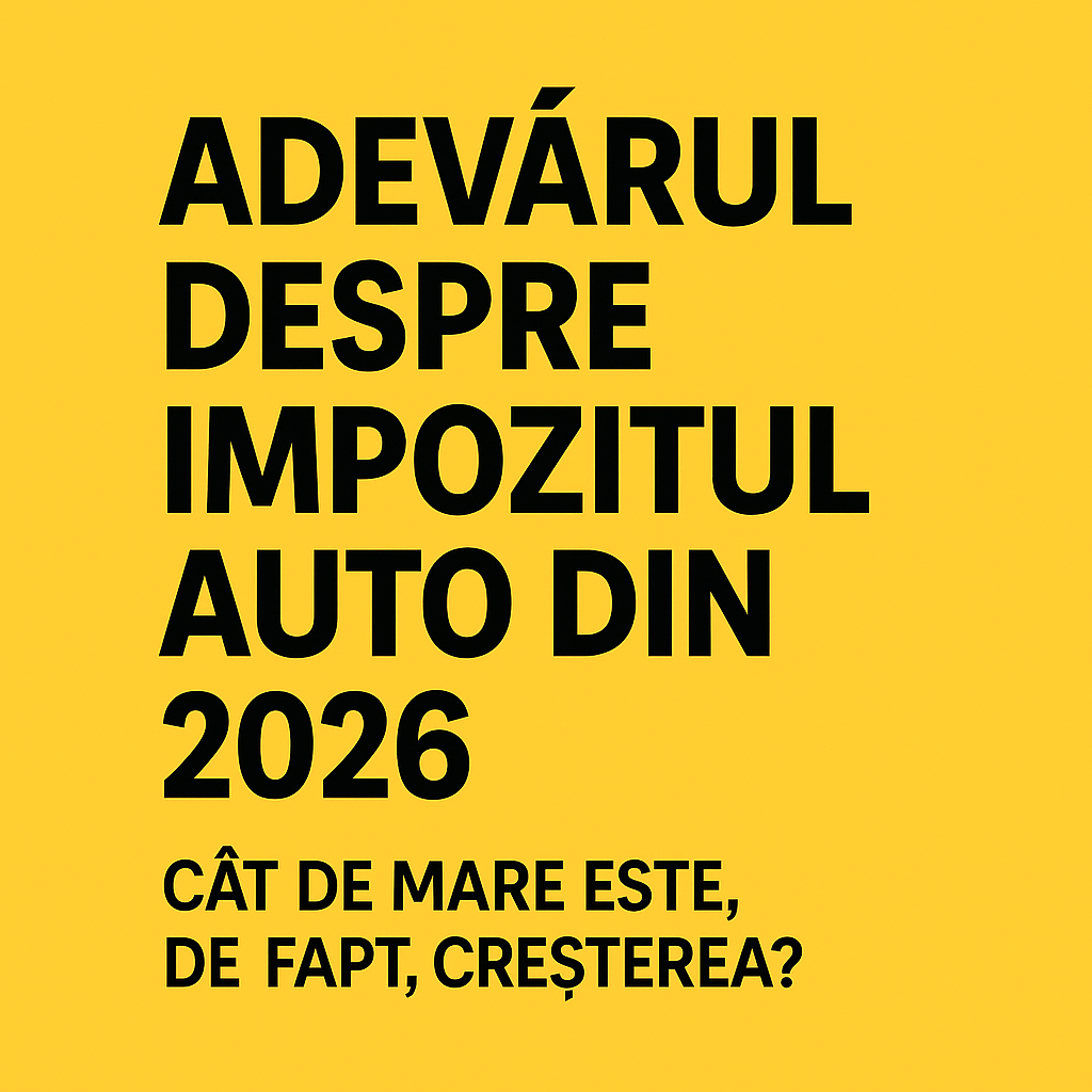 Adevărul despre impozitul auto din 2026 – cât de mare este, de fapt, creșterea? 30ron nu e un soc nu?