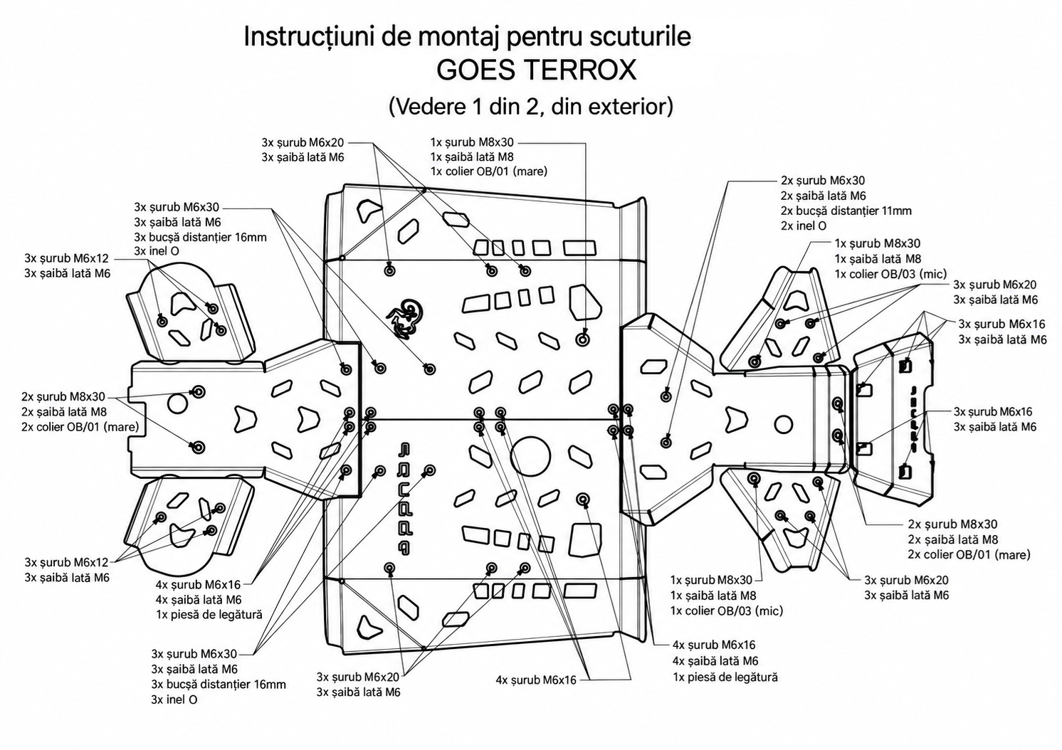 instructiuni montaj scut