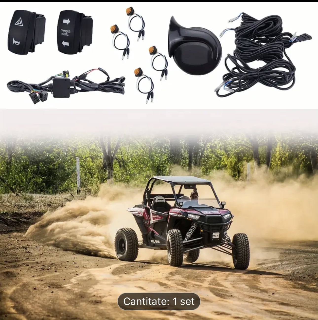 kit semnalizare utv ssv atv, maverick, rzr, cf moto