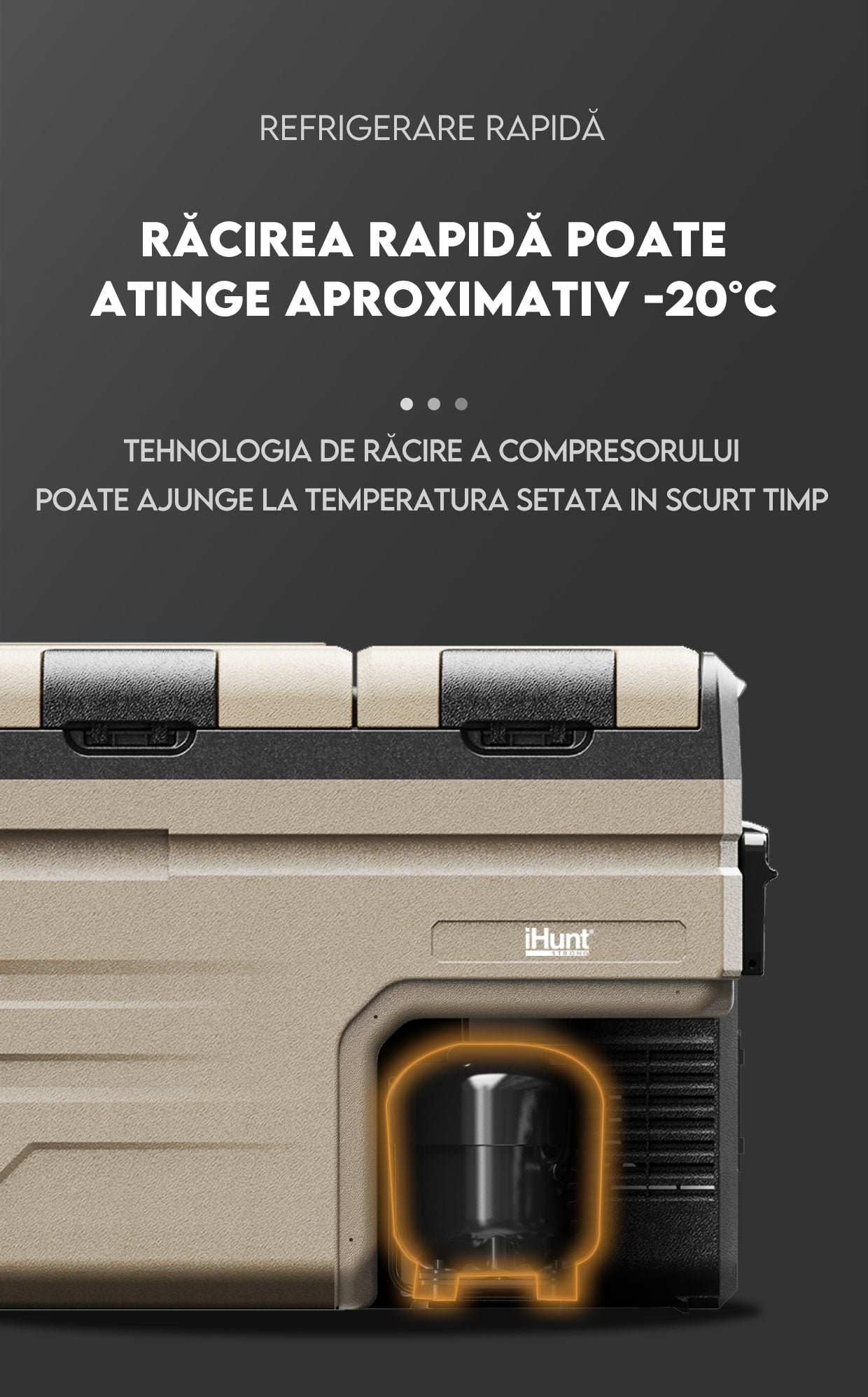 Lada frigorifica portabila iHunt Bro Freezer Battery TA35 + Acumulator