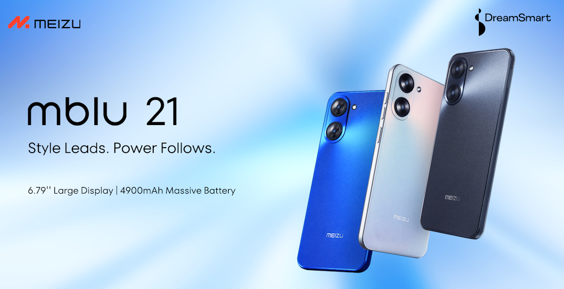 meizu mblue 21, vedere din fata