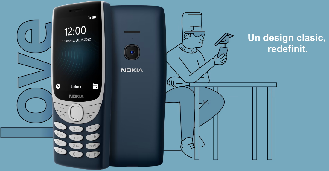Nokia-8210-4G design clasic 