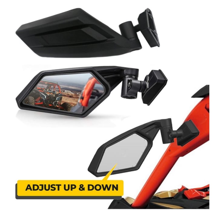 Oglinzi Can-Am Maverick X3 – set 2 bucăți, oglinzi UTV off-road rezistente