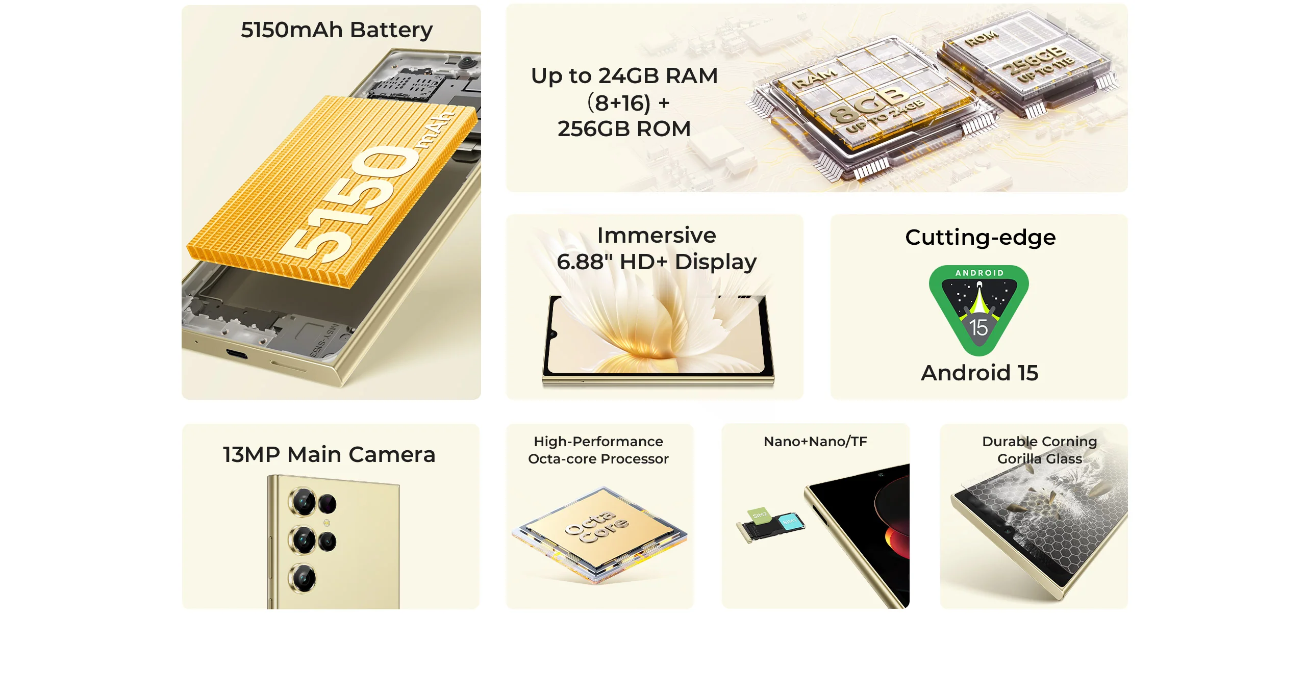 oukitel c61 pro, 256gb, memorie