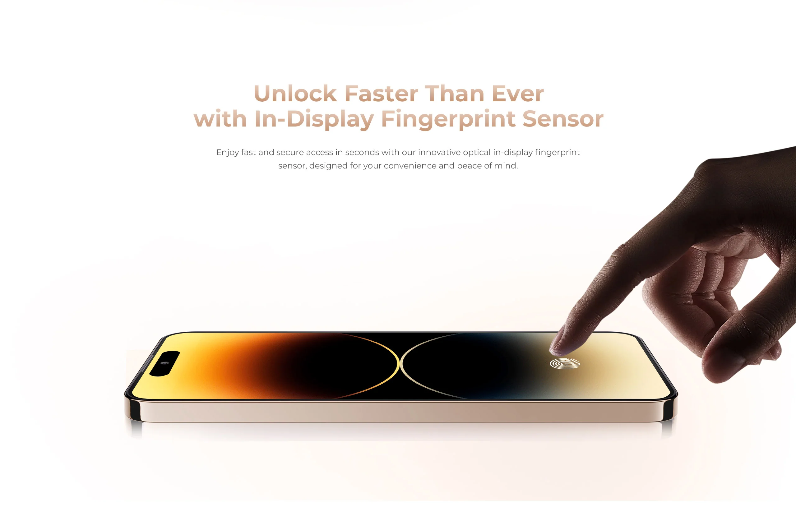 Oukitel P1 Pro cu senzor de amprentă în ecran pentru deblocare rapidă