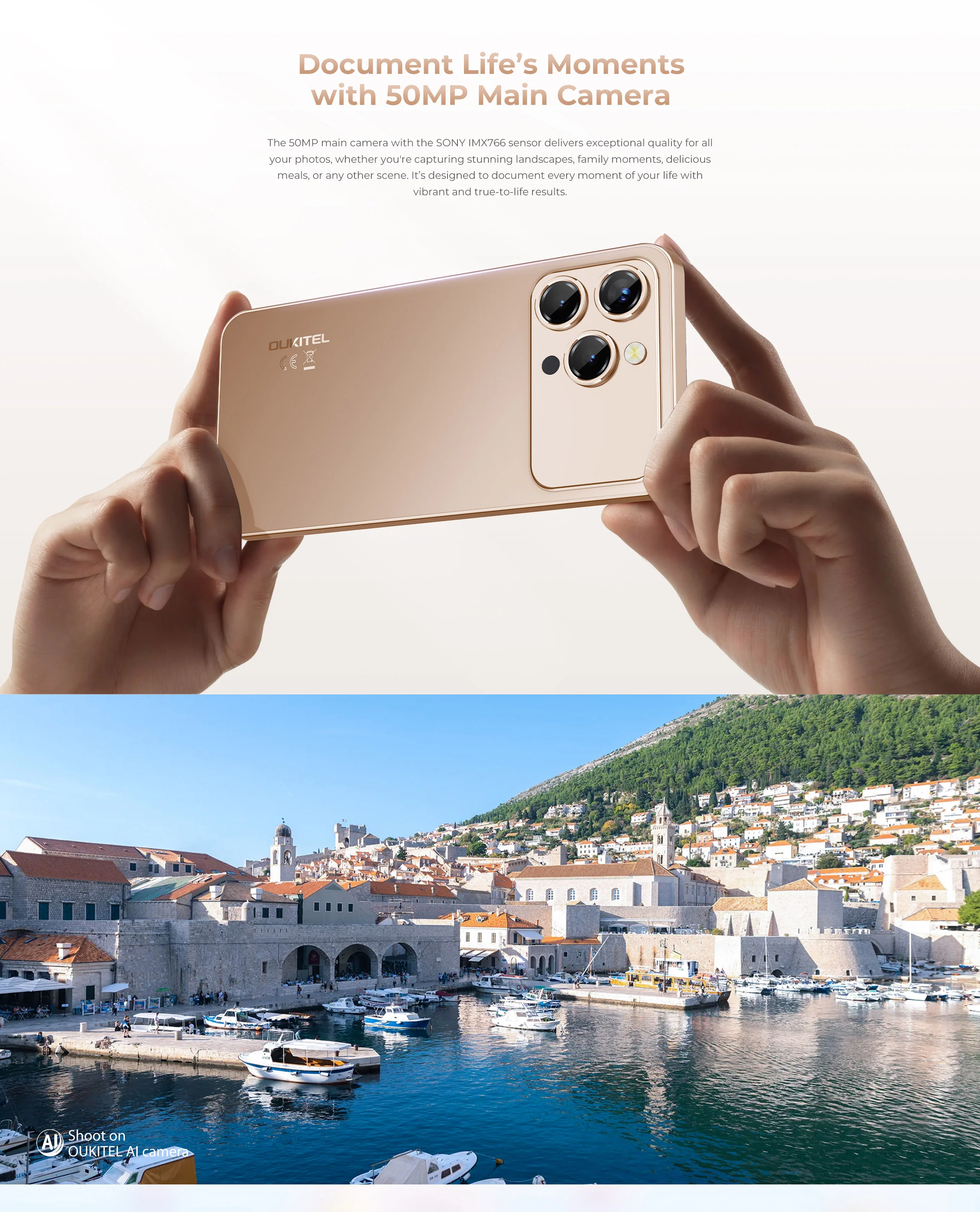 Oukitel P1 Pro cameră principală 50MP – fotografii clare și detaliate