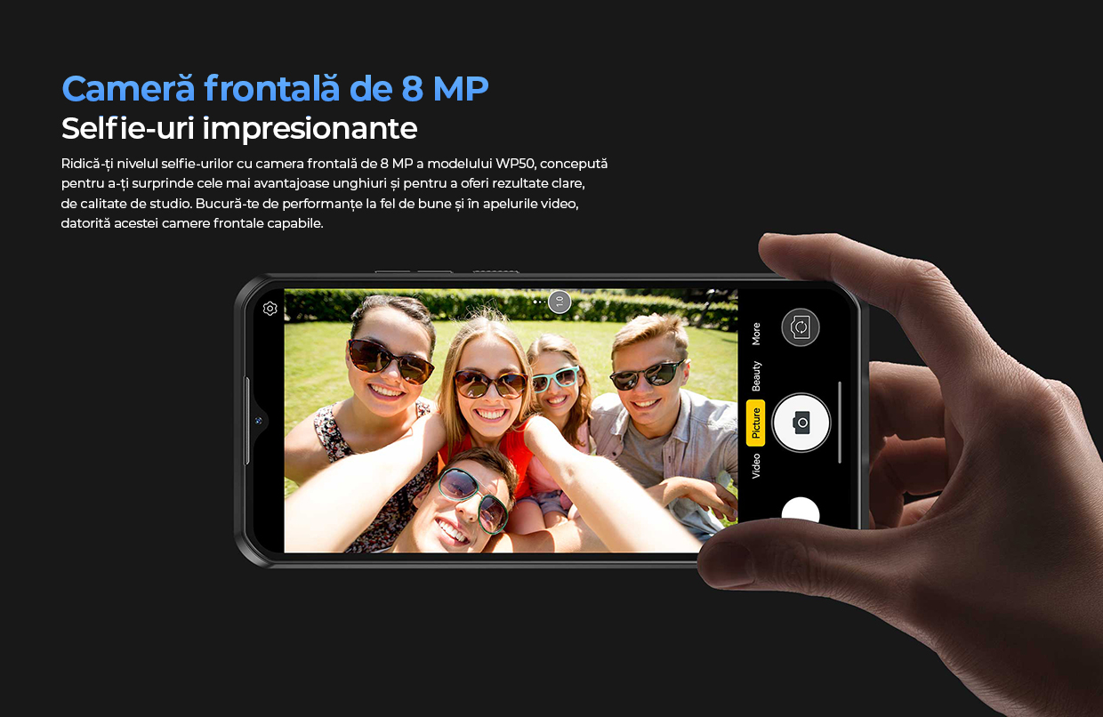 oukitel wp50, Cameră Frontală 8MP
