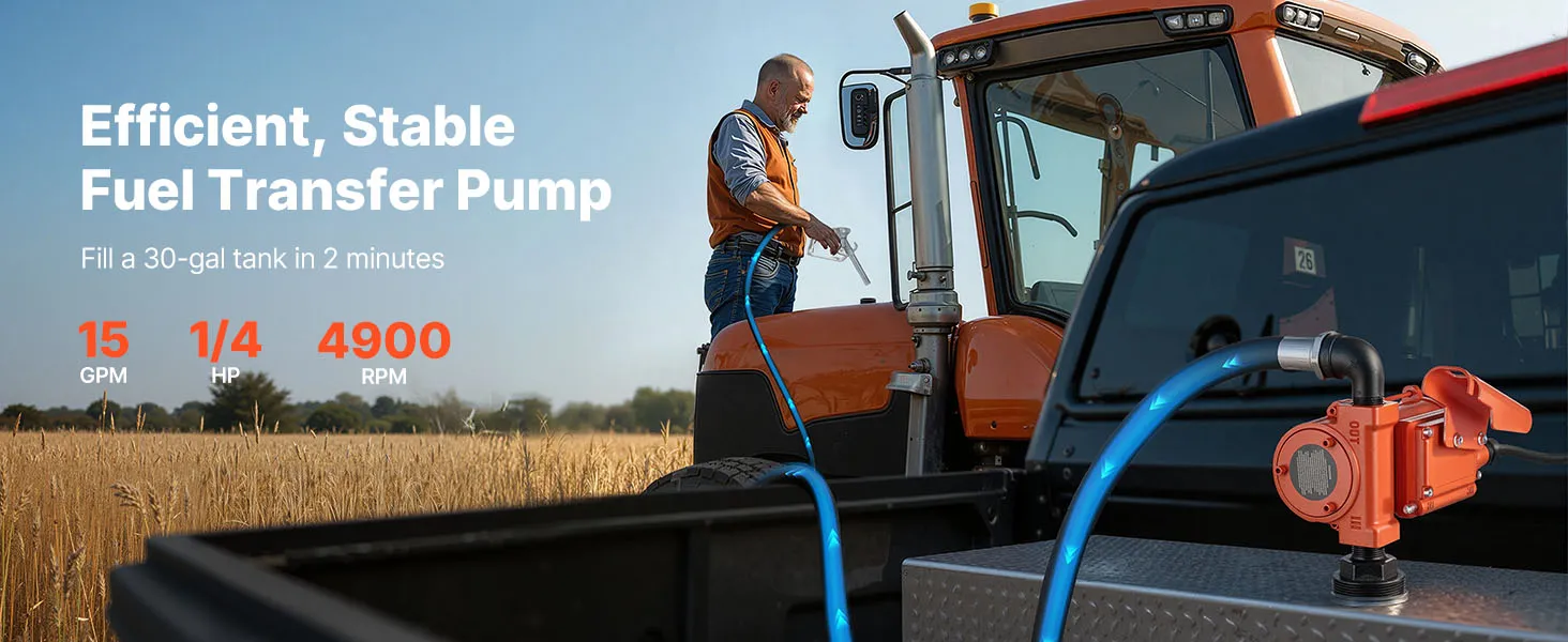 Pompă de transfer combustibil, 12V DC 57 L