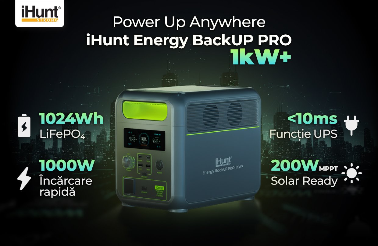 Power Station iHunt Energy BackUP PRO 1kW+ 