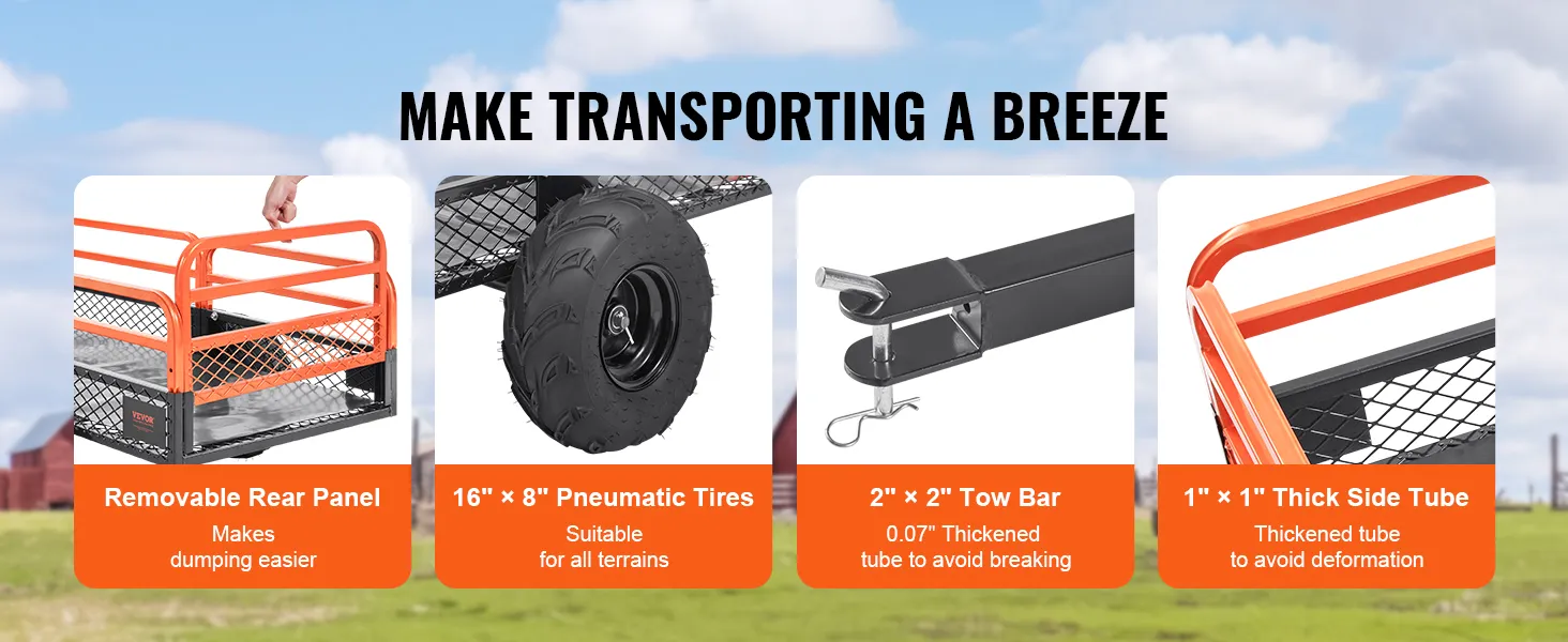 remorca atv, remorca tractoras ,