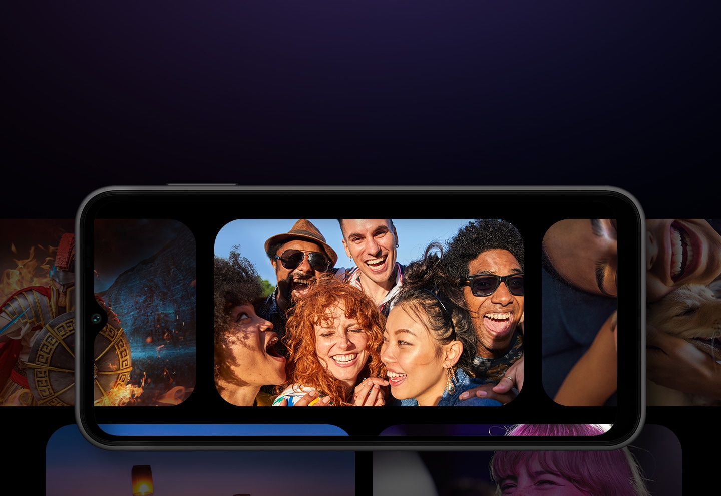 Telefon Samsung Galaxy A14, vedere din fata