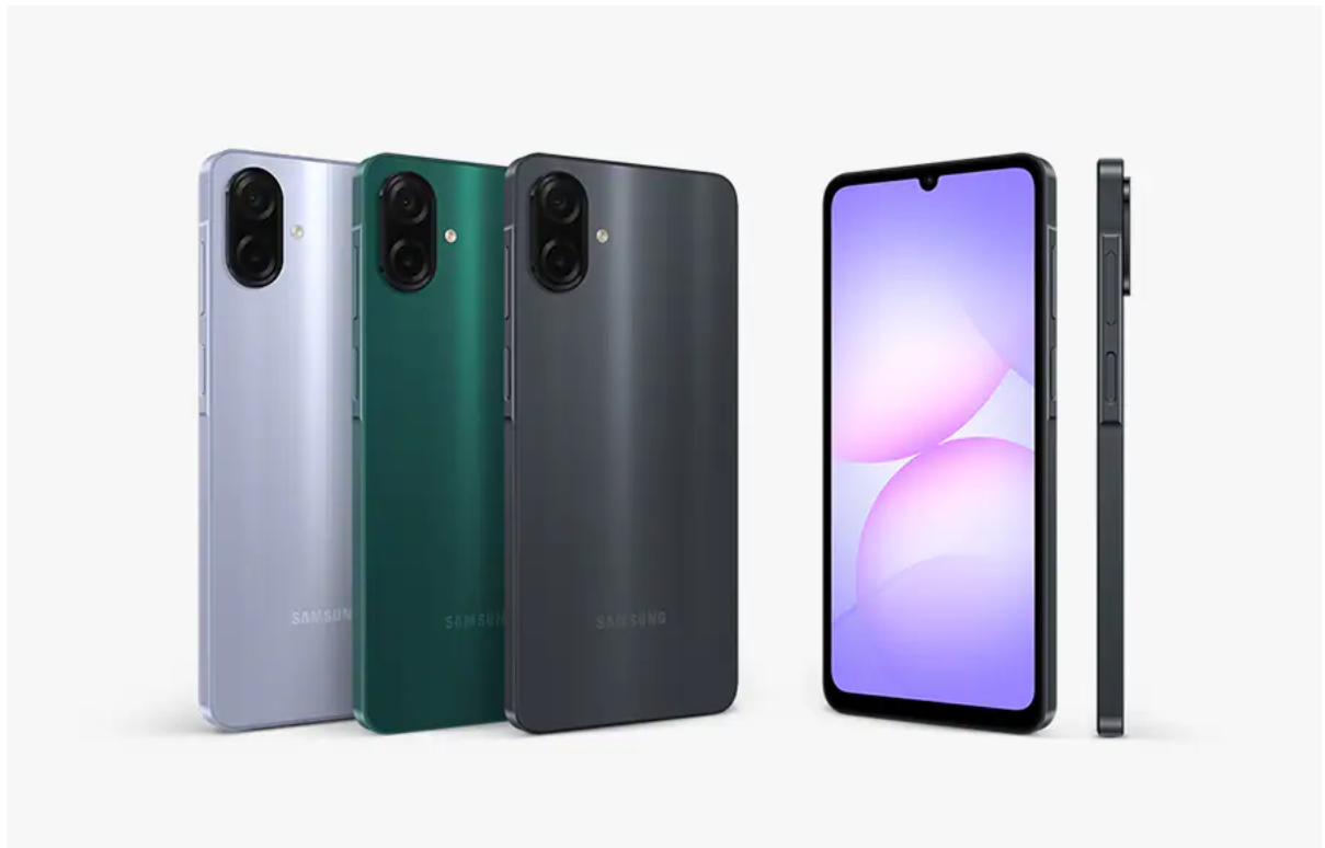 samsung galaxy a07 design slim