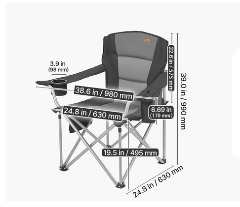 scaun camping dimensiuni 