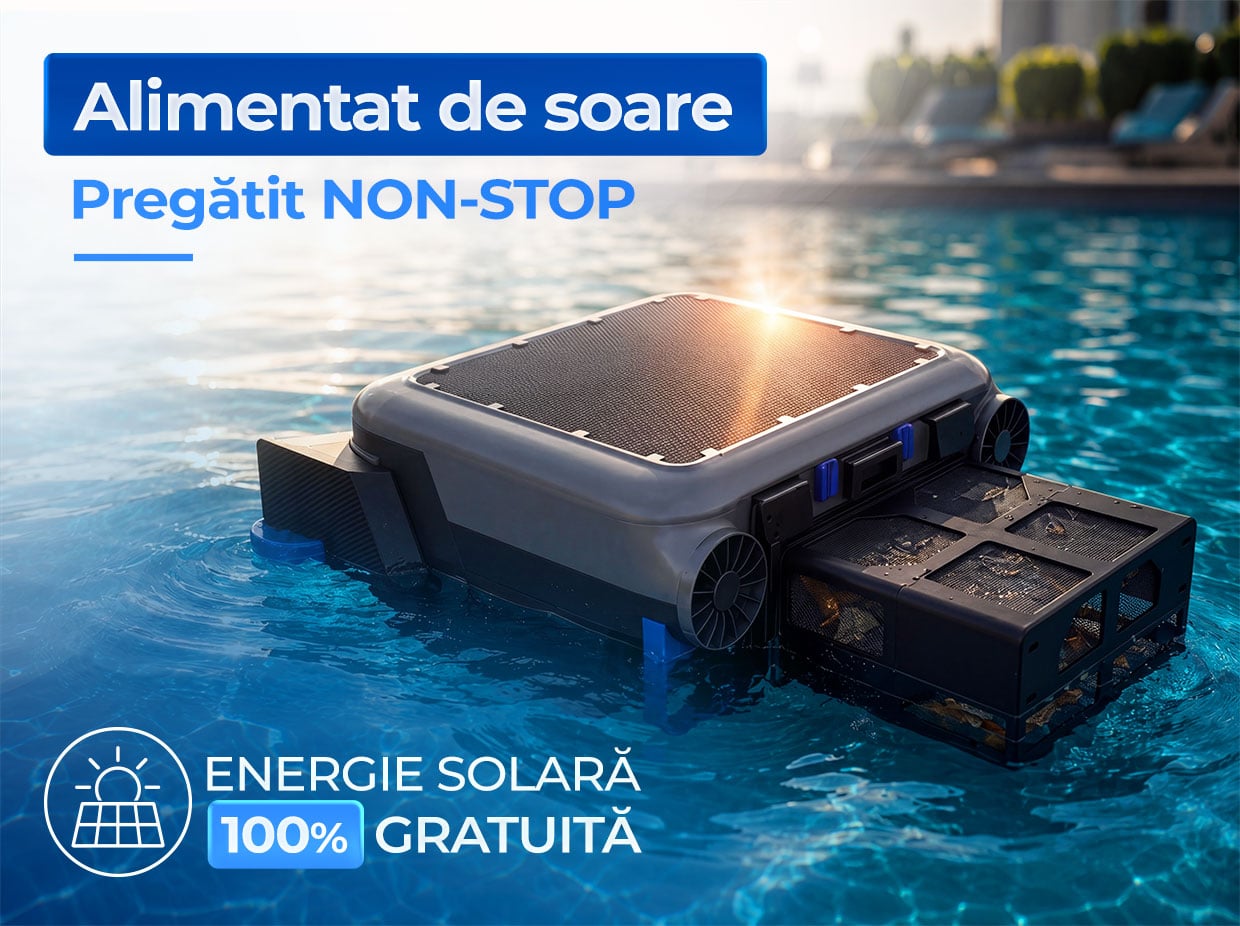 skimer piscina Încărcare Duală și Energie Solară
