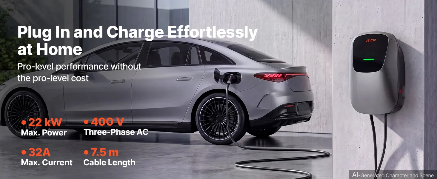 Stație Încărcare Mașină Electrică 22 kW Trifazată Type 2