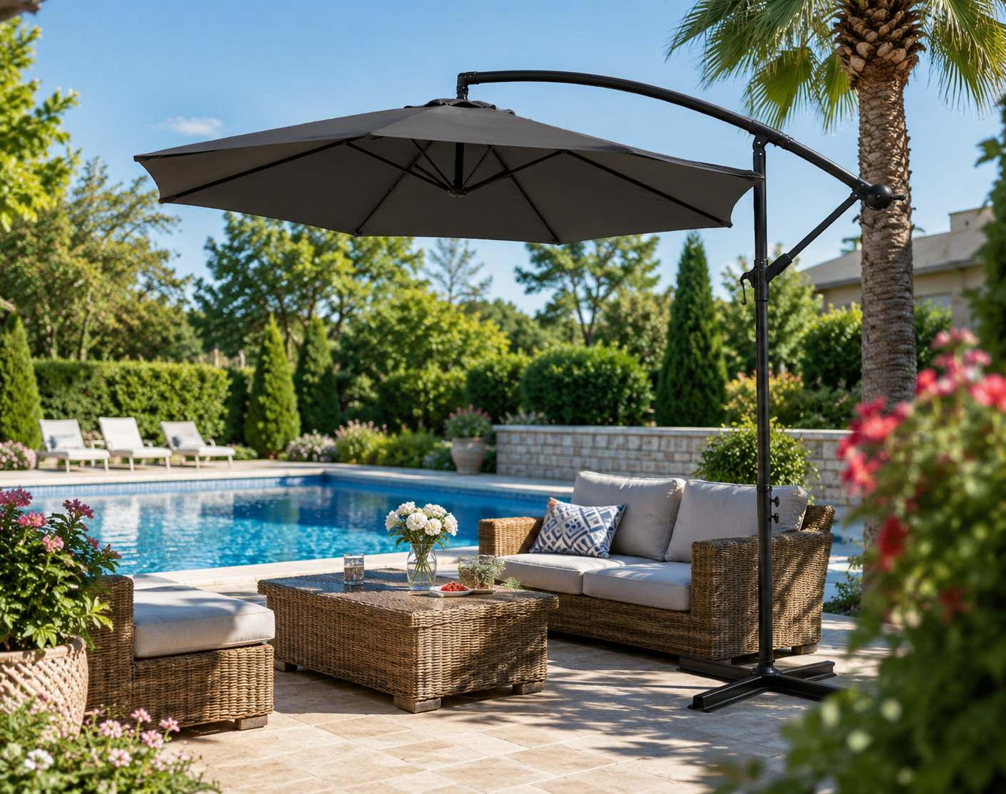 umbrela mare pentru piscina, gradina, horeca, 