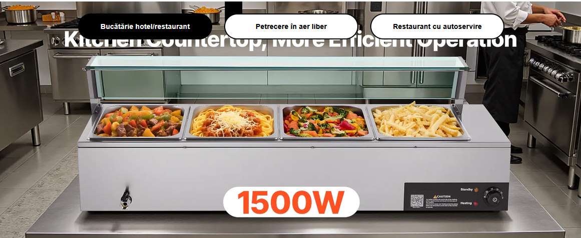 vitrina calda, horeca