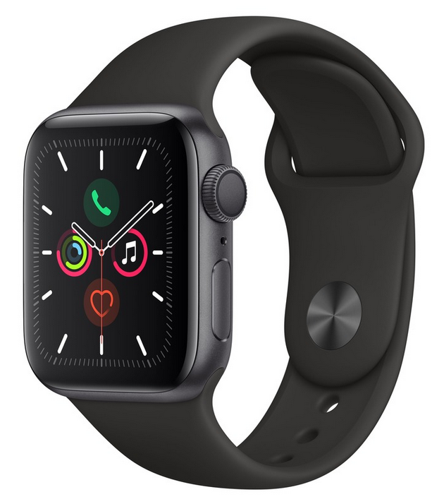 Apple Watch Series 5 44mm, Space Grey, Alu Blk, Sp Band CEL