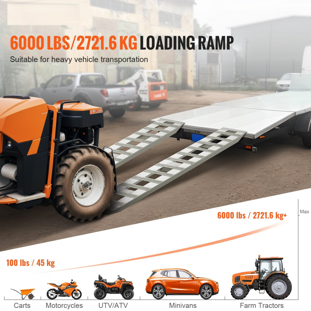 Rampe aluminiu atv offroad remorca, 2700kg,1.83metri lungime, 11kg greutate proprie [10]