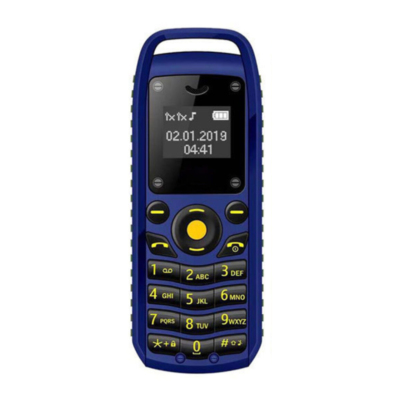 Telefon Mini Portabil B25 Dual Nano SIM Albastru [2]