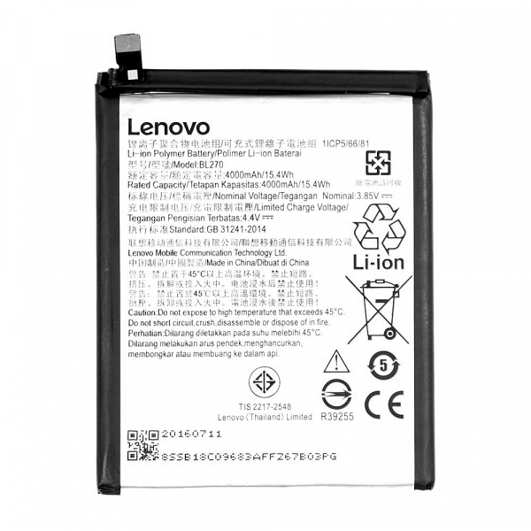 Acumulator Lenovo K6 Note BL270 [1]
