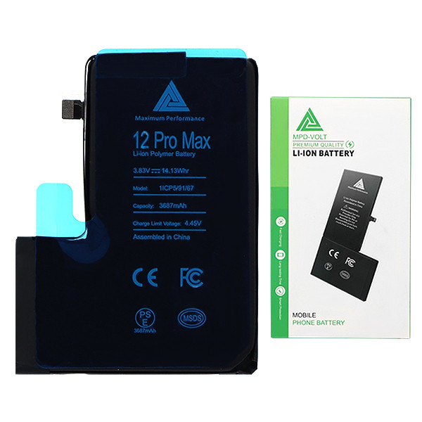 Acumulator Baterie iPhone 12 Pro Max, recunoscuta in meniu, Sanatare 100%, Status Used, BMS [2]